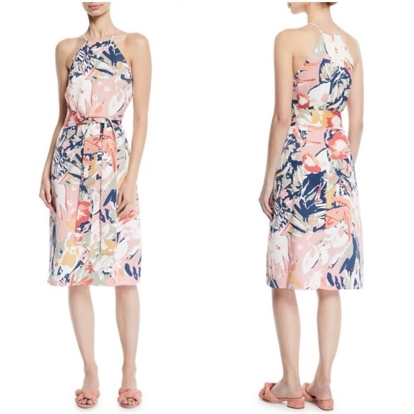 CLUB MONACO • Scharpettah Floral-Print Halter Dress - Picture 15 of 15